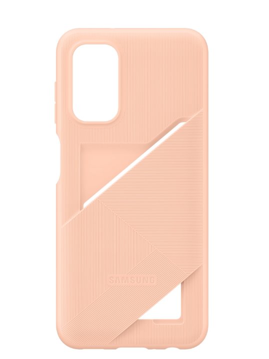 Samsung Galaxy A13 5G gyári szilikon tok kártyatartóval (Barack) 0