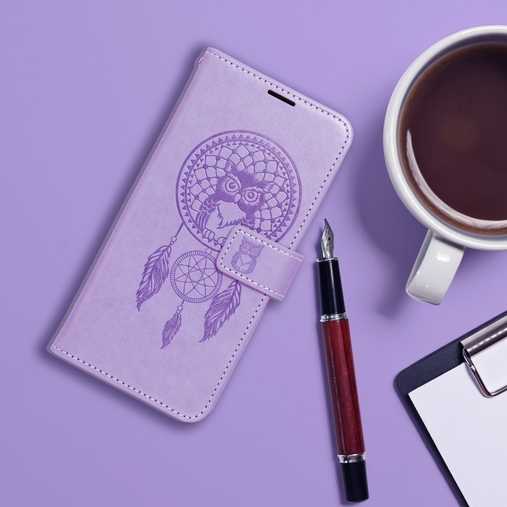 Samsung Galaxy A14 4G / Galaxy A14 5G Forcell MEZZO nyitható tok (Lila) 3
