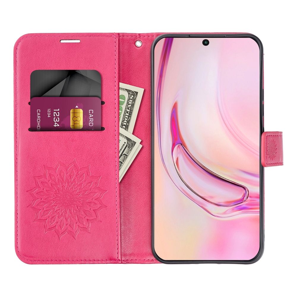 Samsung Galaxy A14 4G / Galaxy A14 5G Forcell MEZZO nyitható tok (Magenta ) 1