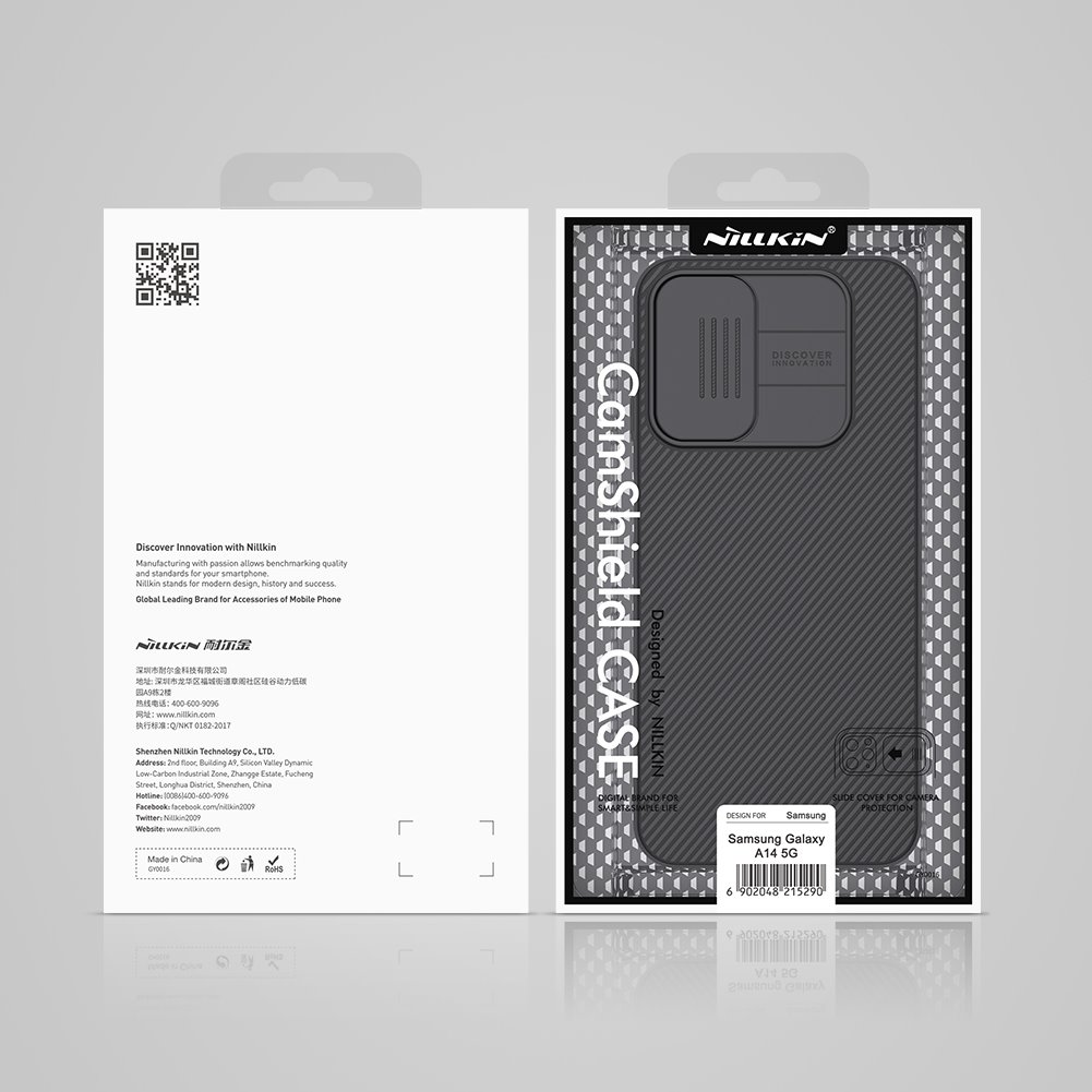 Samsung Galaxy A14 4G / Galaxy A14 5G Nillkin camshield hátlap tok fekete 3