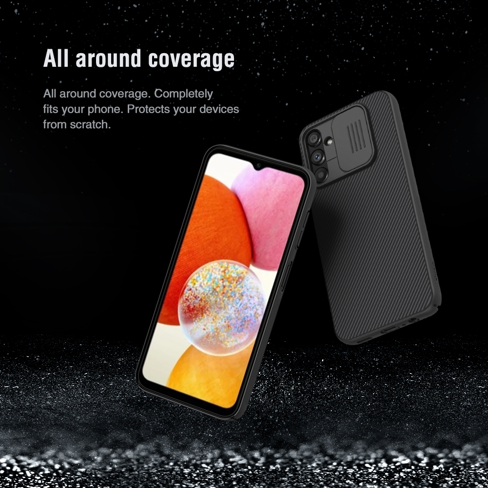 Samsung Galaxy A14 4G / Galaxy A14 5G Nillkin camshield hátlap tok (Kék)