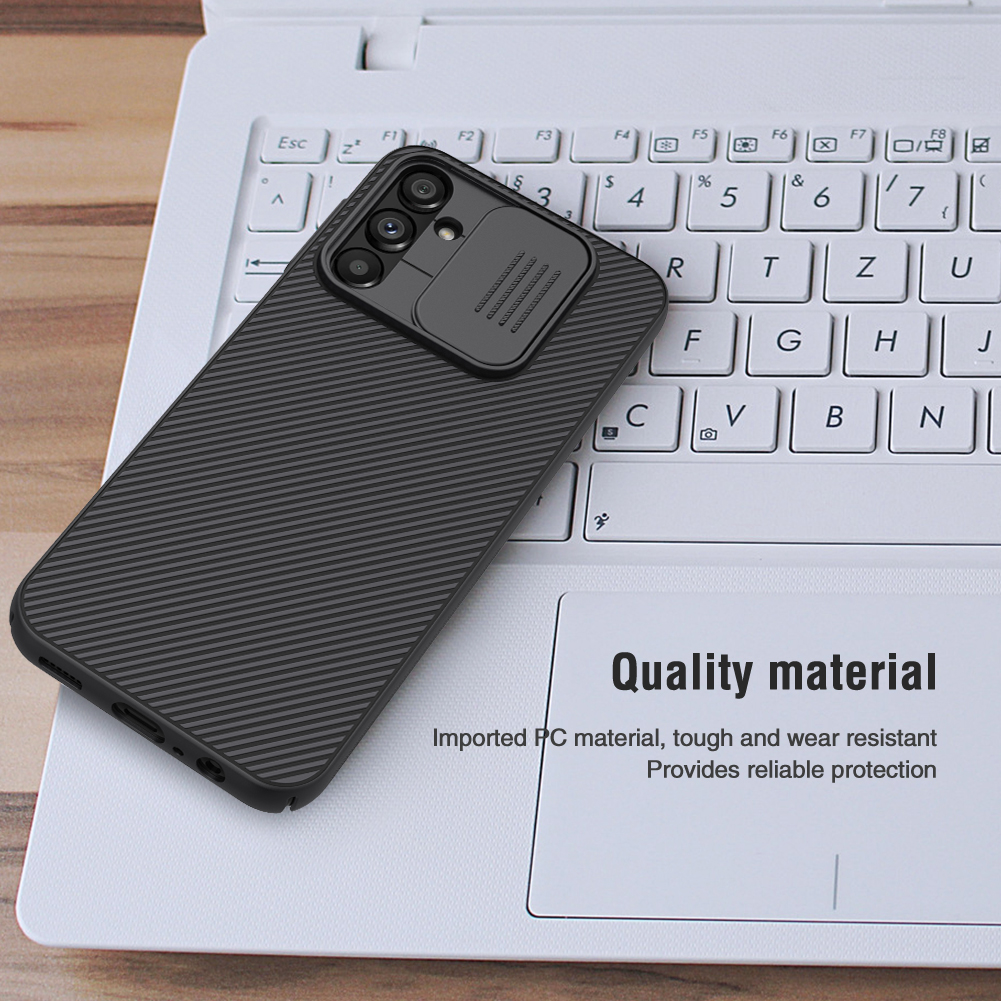 Samsung Galaxy A14 4G / Galaxy A14 5G Nillkin camshield hátlap tok (Kék)