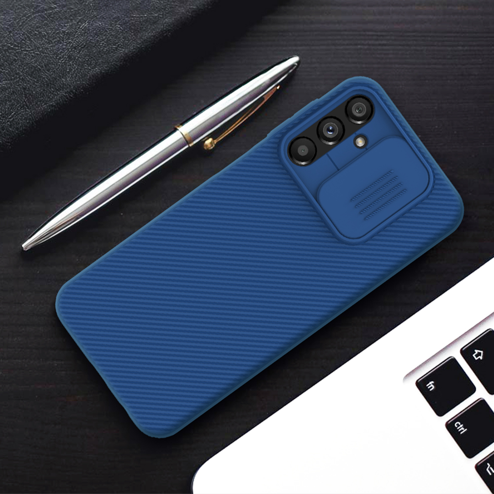 Samsung Galaxy A14 4G / Galaxy A14 5G Nillkin camshield hátlap tok (Kék)