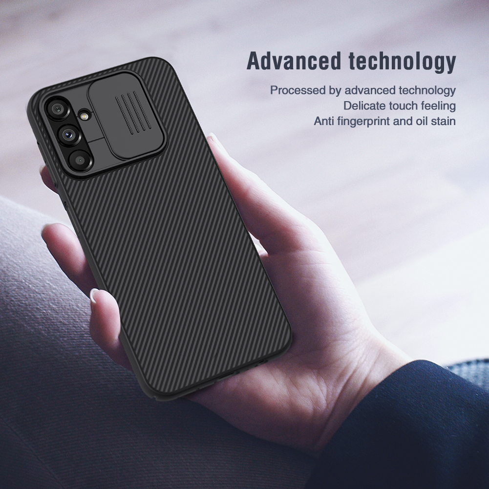 Samsung Galaxy A14 4G / Galaxy A14 5G Nillkin camshield hátlap tok (Kék)