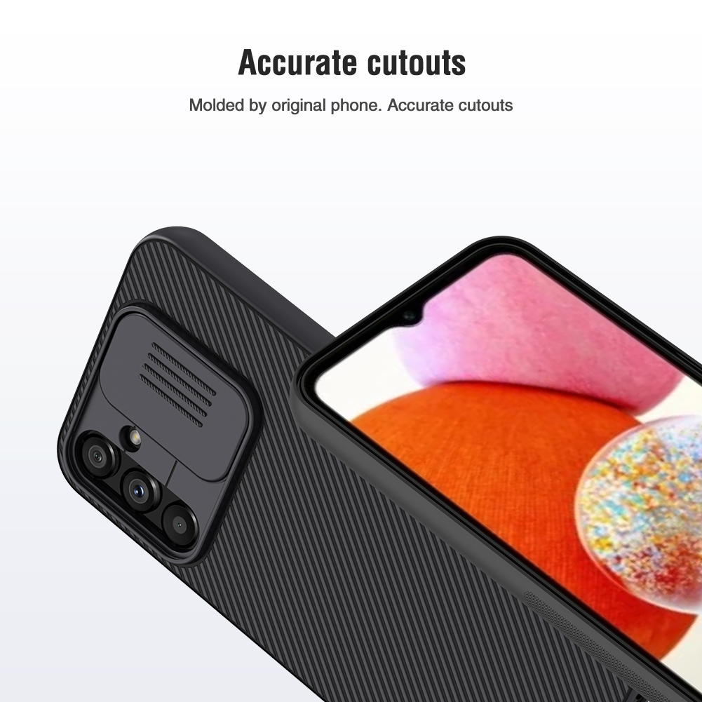 Samsung Galaxy A14 4G / Galaxy A14 5G Nillkin camshield hátlap tok (Kék)