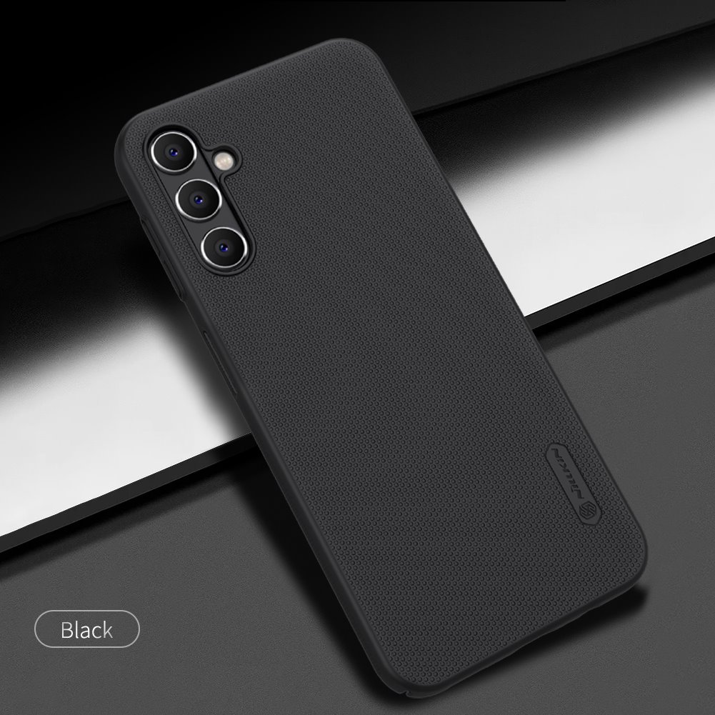Samsung Galaxy A14 4G / Galaxy A14 5G Nillkin Super frosted strapabíró hátlap tok (Fekete) 3