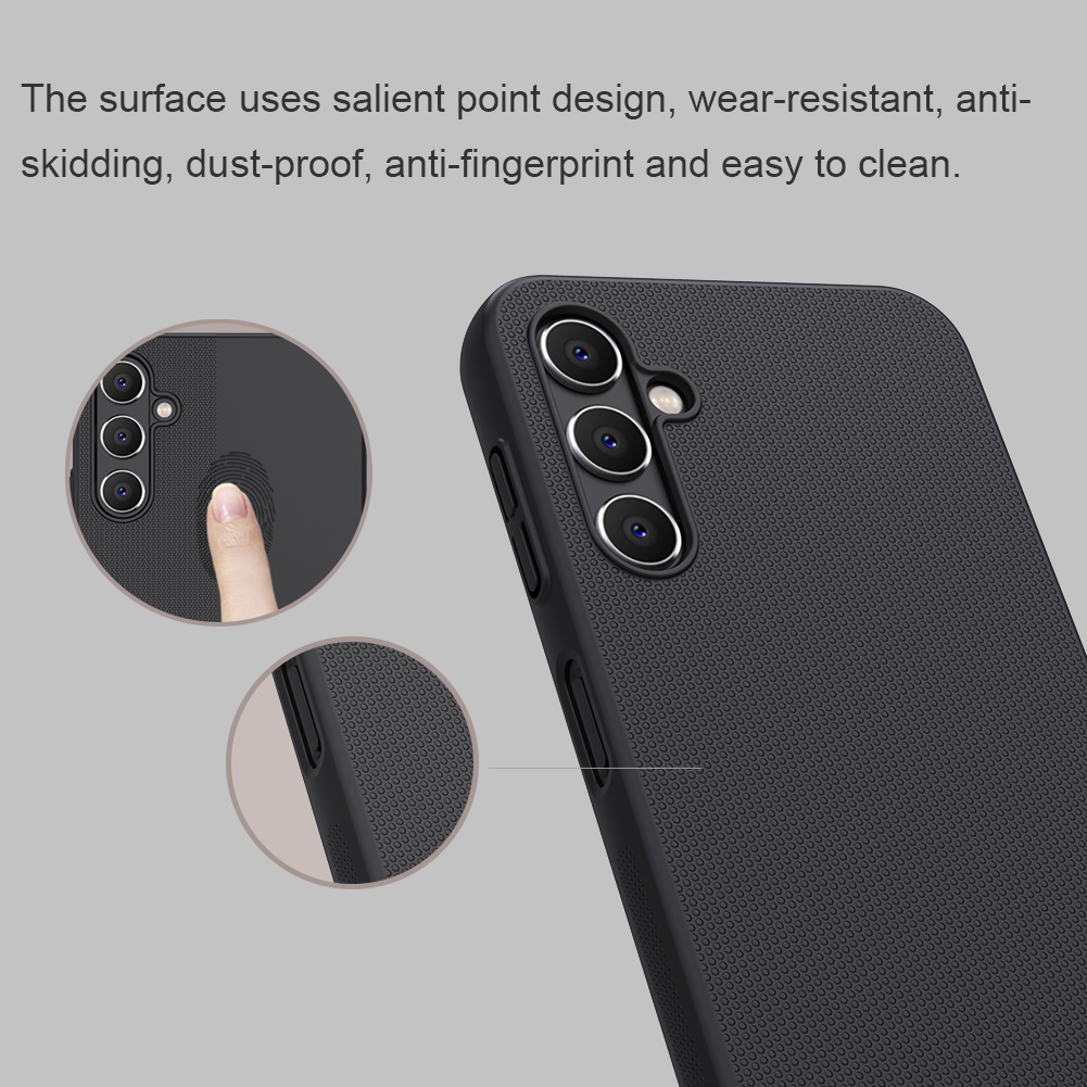 Samsung Galaxy A14 4G / Galaxy A14 5G Nillkin Super frosted strapabíró hátlap tok kék