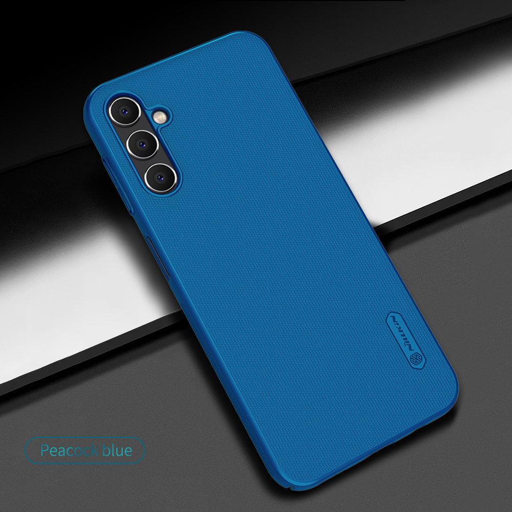 Samsung Galaxy A14 4G / Galaxy A14 5G Nillkin Super frosted strapabíró hátlap tok kék