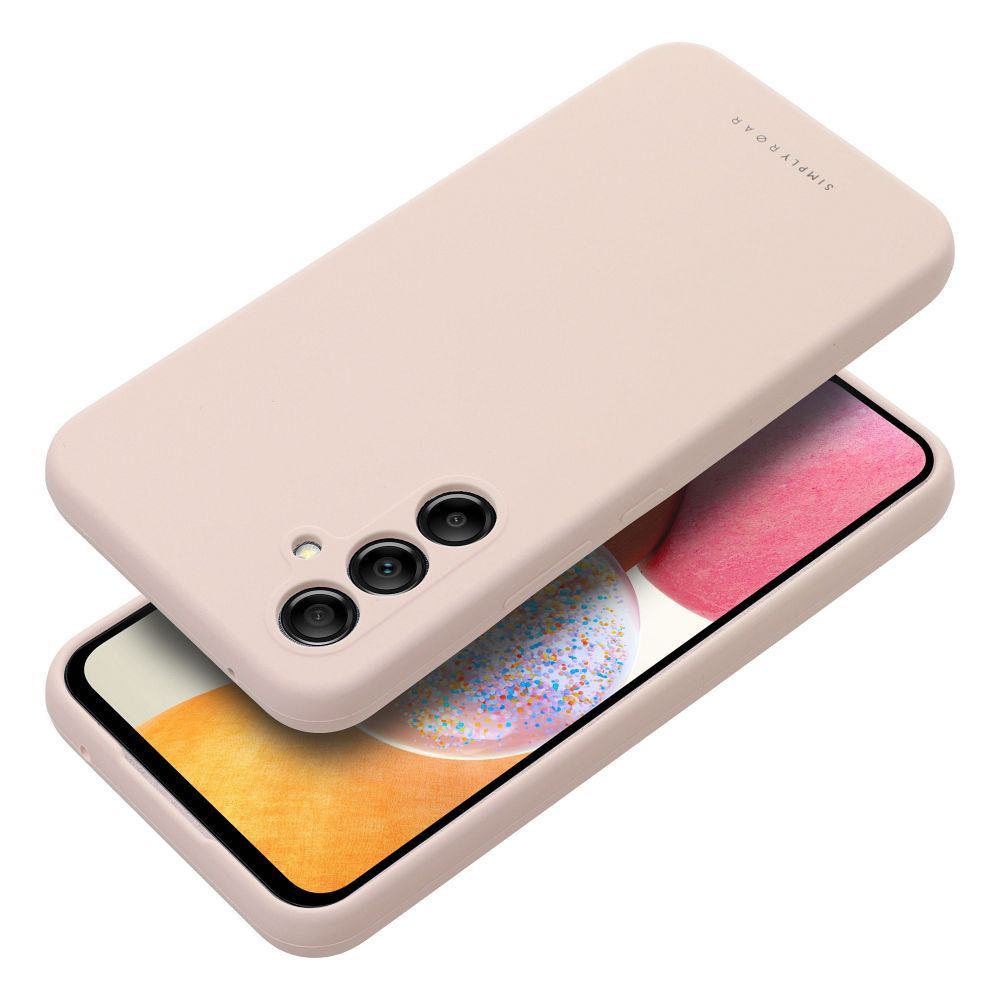 Samsung Galaxy A14 4G / Galaxy A14 5G Roar Cloud Skin hátlap tok (Világos Rózsaszín)