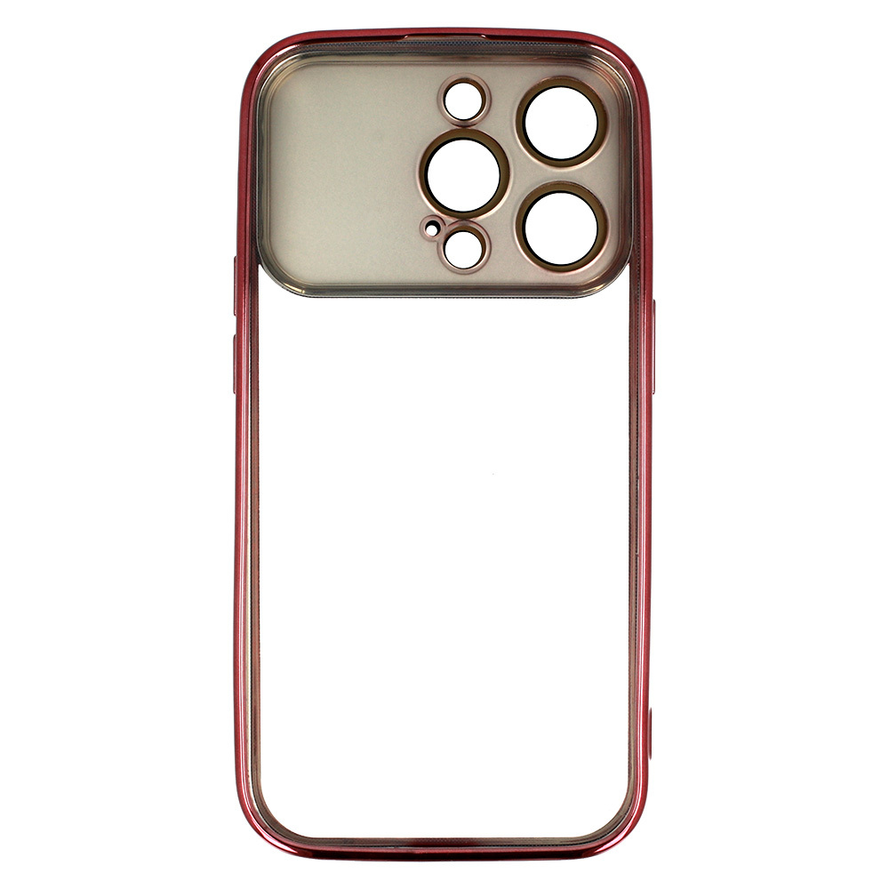Samsung Galaxy A15 4G / Galaxy A15 5G electro lens kamera sziget védő hátlap tok (Piros)