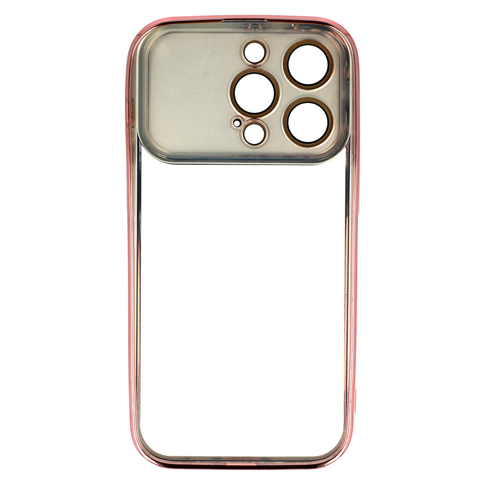 Samsung Galaxy A15 4G / Galaxy A15 5G electro lens kamera sziget védő hátlap tok (Rosegold)