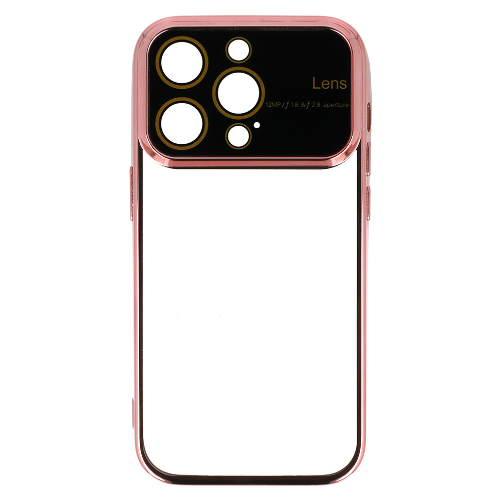 Samsung Galaxy A15 4G / Galaxy A15 5G electro lens kamera sziget védő hátlap tok (Rosegold)
