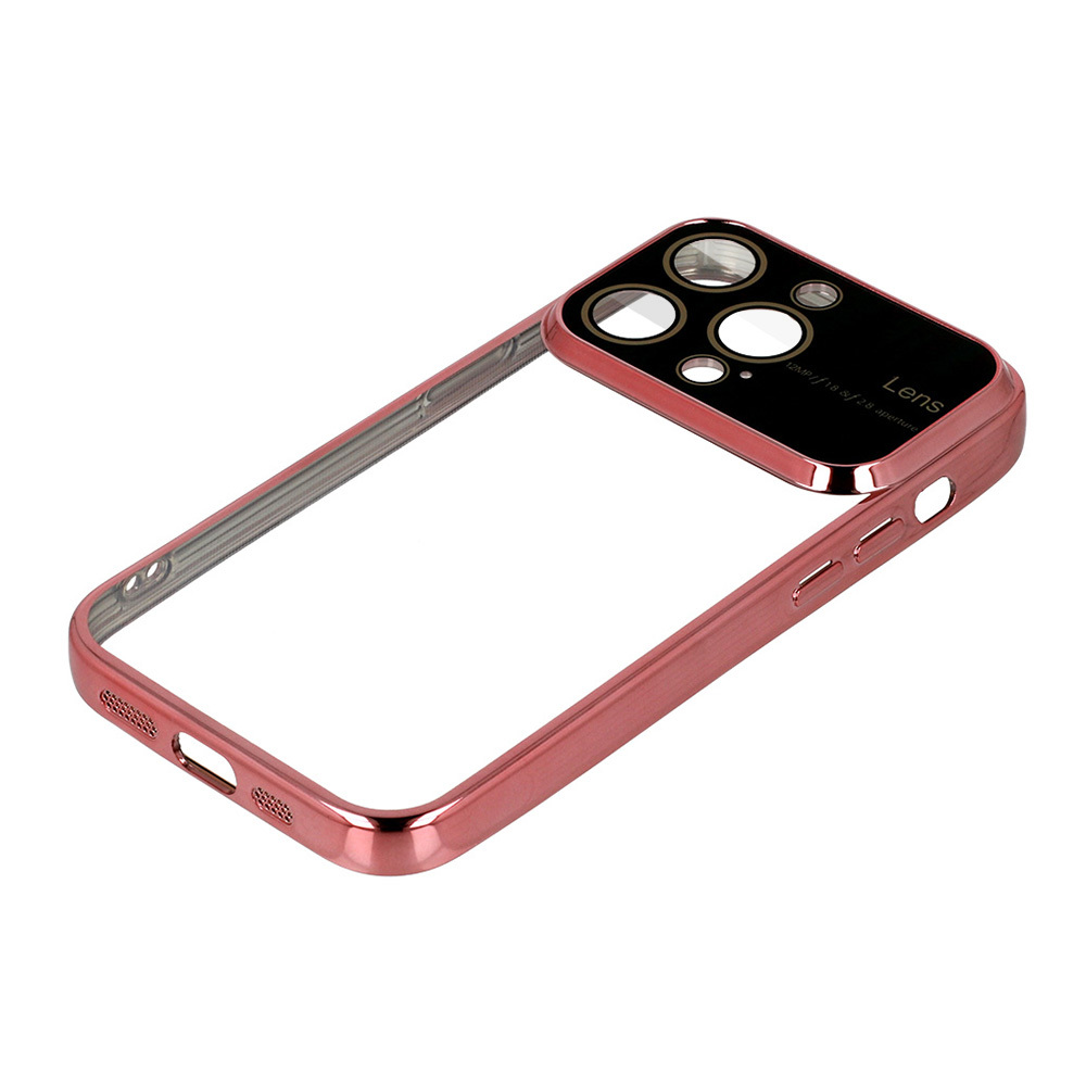 Samsung Galaxy A15 4G / Galaxy A15 5G electro lens kamera sziget védő hátlap tok (Rosegold)