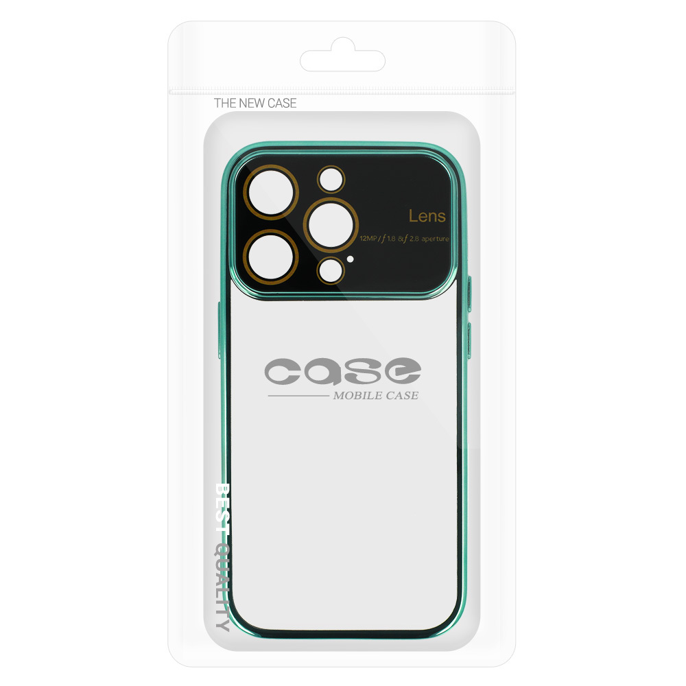 Samsung Galaxy A15 4G / Galaxy A15 5G electro lens kamera sziget védő hátlap tok (Zöld)
