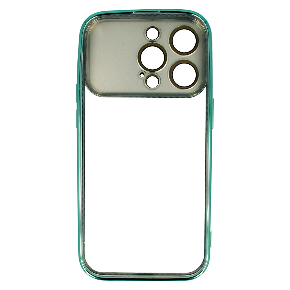 Samsung Galaxy A15 4G / Galaxy A15 5G electro lens kamera sziget védő hátlap tok (Zöld)