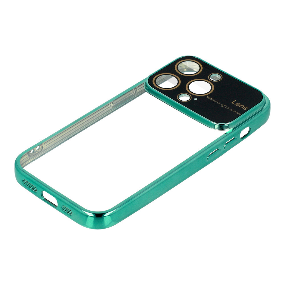 Samsung Galaxy A15 4G / Galaxy A15 5G electro lens kamera sziget védő hátlap tok (Zöld)