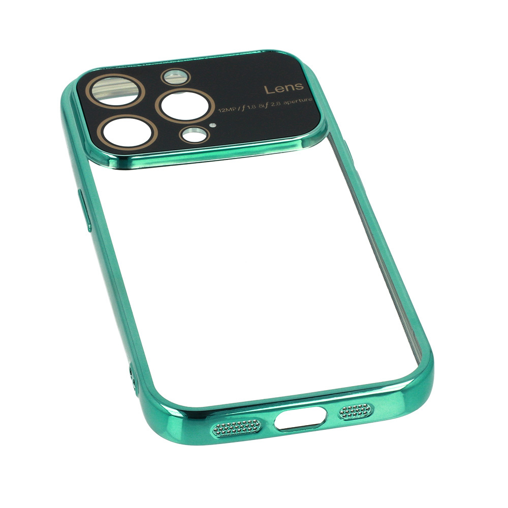 Samsung Galaxy A15 4G / Galaxy A15 5G electro lens kamera sziget védő hátlap tok (Zöld)