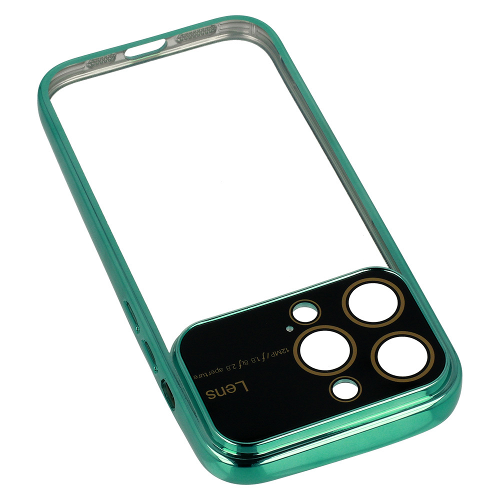 Samsung Galaxy A15 4G / Galaxy A15 5G electro lens kamera sziget védő hátlap tok (Zöld)