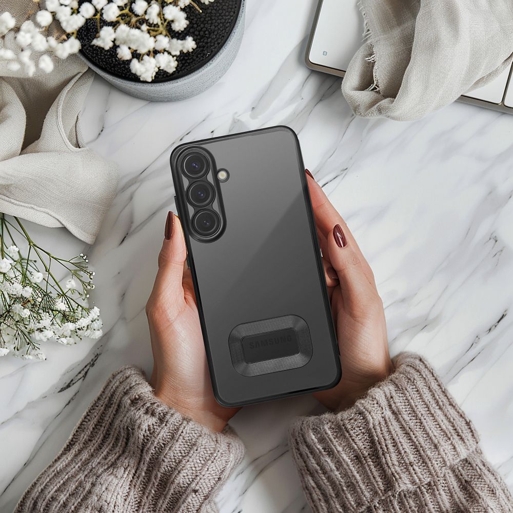 Samsung Galaxy A15 4G / Galaxy A15 5G GLAM szilikon hátlap tok (Fekete)