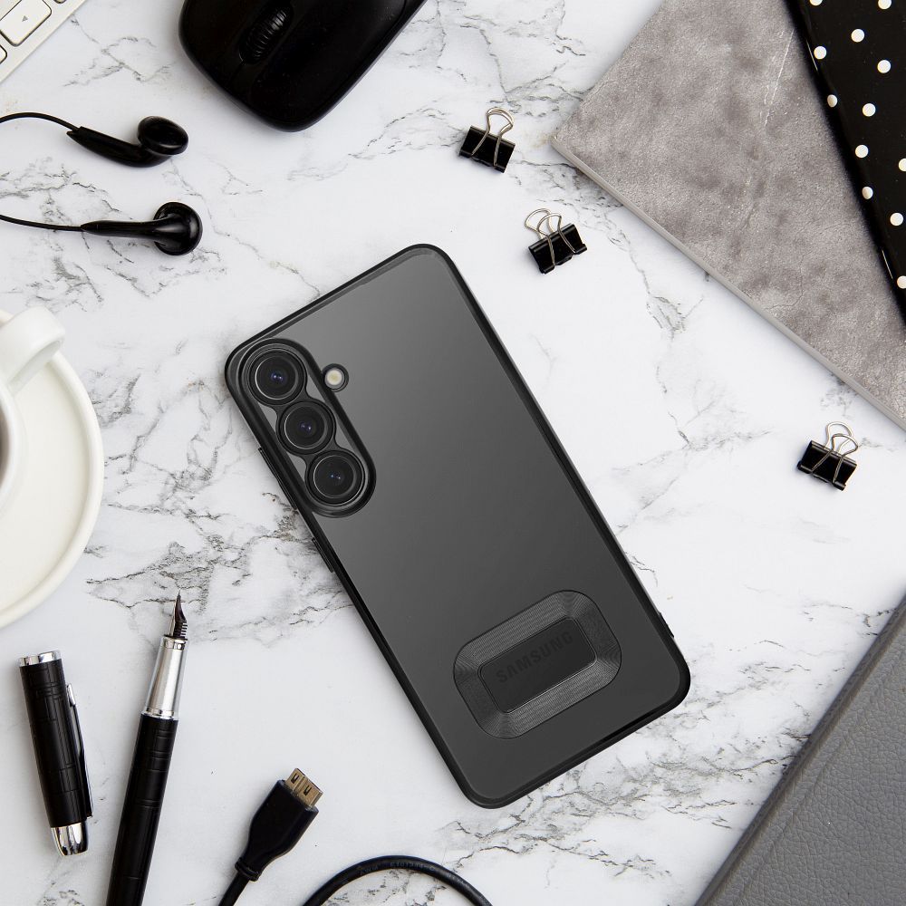 Samsung Galaxy A15 4G / Galaxy A15 5G GLAM szilikon hátlap tok (Fekete)