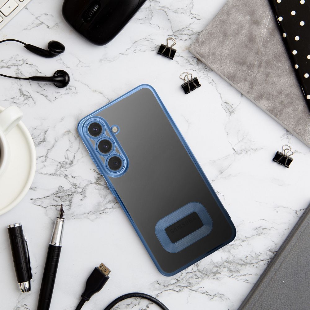 Samsung Galaxy A15 4G / Galaxy A15 5G GLAM szilikon hátlap tok (Kék)