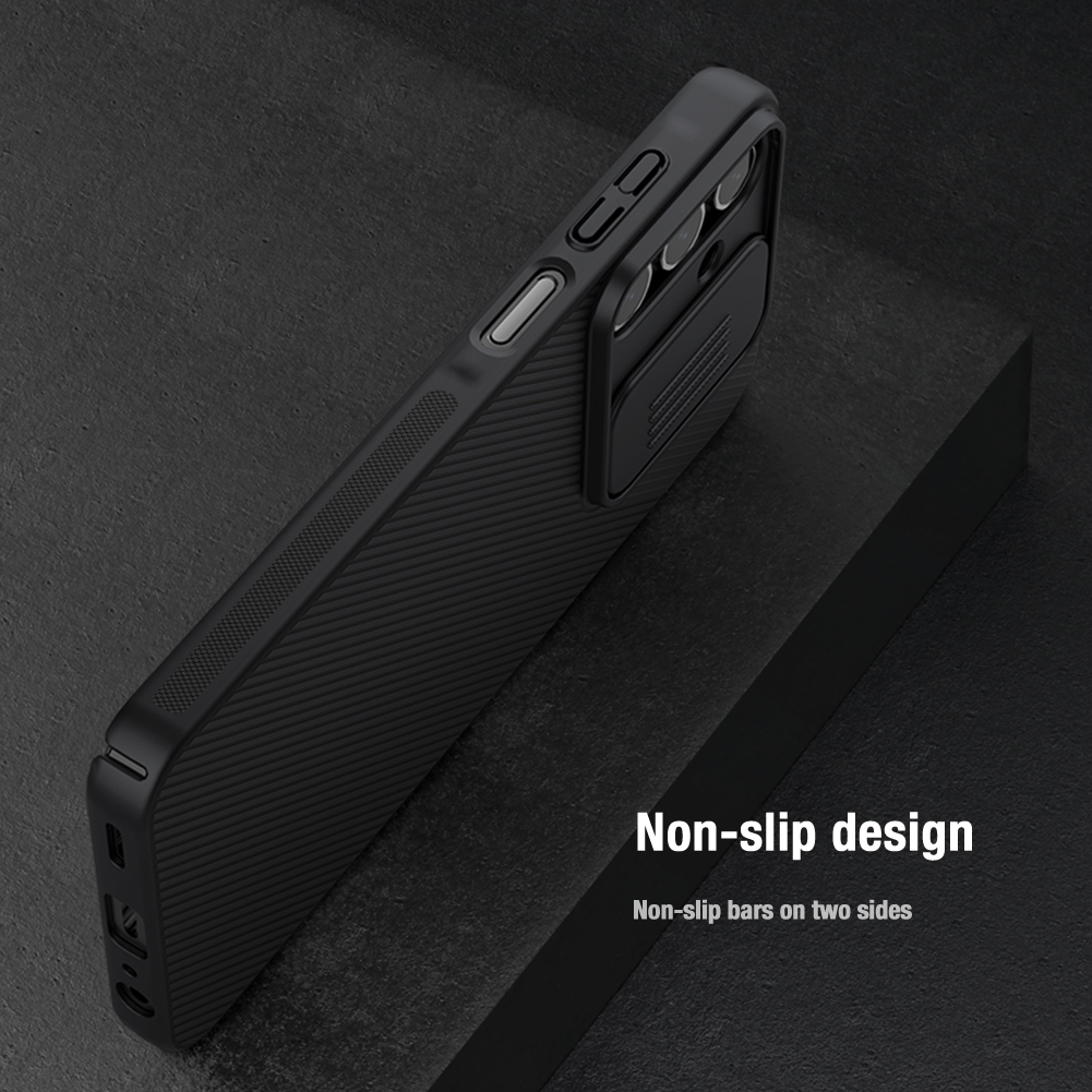 Samsung Galaxy A15 4G / Galaxy A15 5G Nillkin camshield hátlap tok (Fekete)