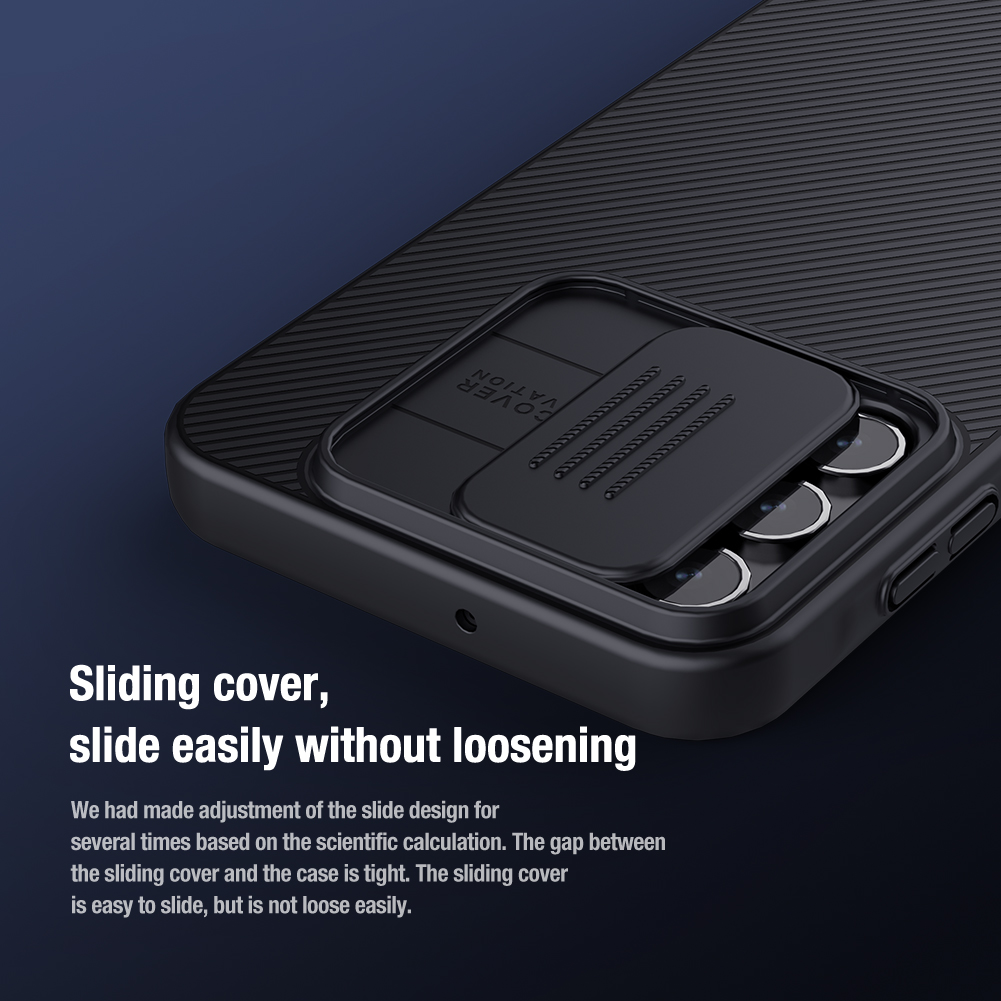 Samsung Galaxy A15 4G / Galaxy A15 5G Nillkin camshield hátlap tok (Fekete)