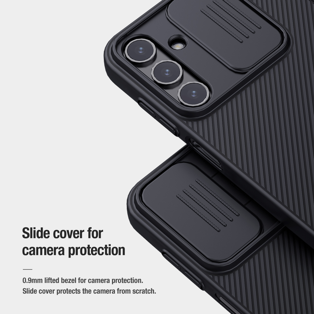 Samsung Galaxy A15 4G / Galaxy A15 5G Nillkin camshield hátlap tok (Fekete)