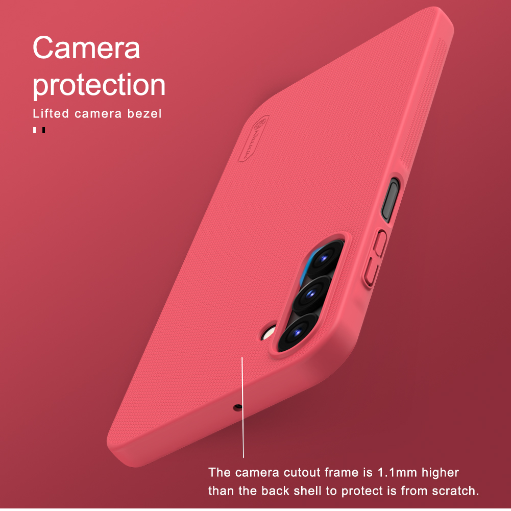 Samsung Galaxy A15 4G / Galaxy A15 5G Nillkin Super frosted strapabíró hátlap tok piros