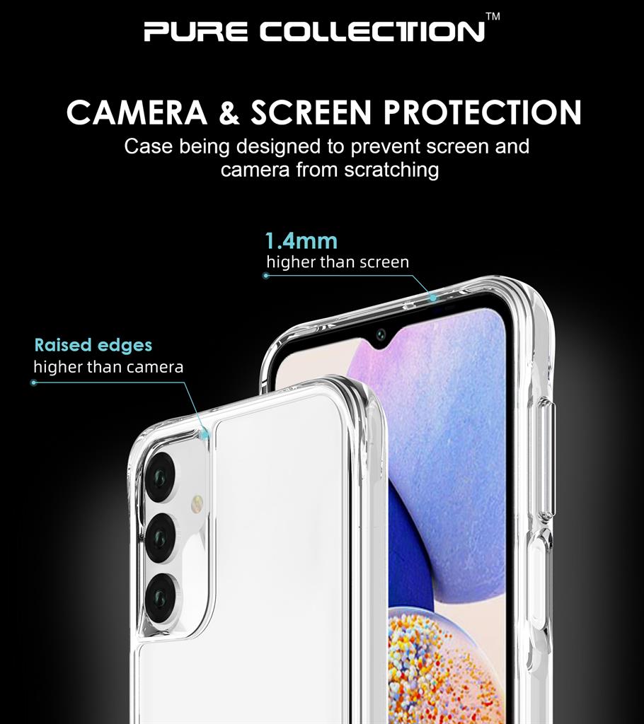 Samsung Galaxy A15 4G+Galaxy A15 5G TOKO Pure hátlap tok (Átlátszó)