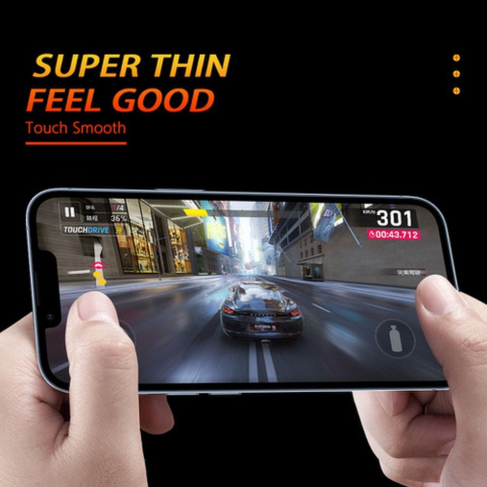 Samsung Galaxy A16 4G / Galaxy A16 5G 5D flexibilis hybrid üvegfólia (Átlátszó (fekete peremmel)
)