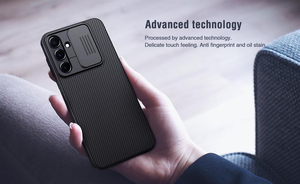 Samsung Galaxy A16 4G / Galaxy A16 5G Nillkin camshield hátlap tok (Kék)