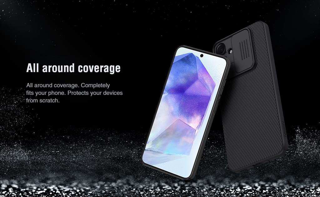 Samsung Galaxy A16 4G / Galaxy A16 5G Nillkin camshield hátlap tok (Kék)