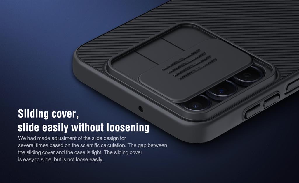Samsung Galaxy A16 4G / Galaxy A16 5G Nillkin camshield hátlap tok (Kék)