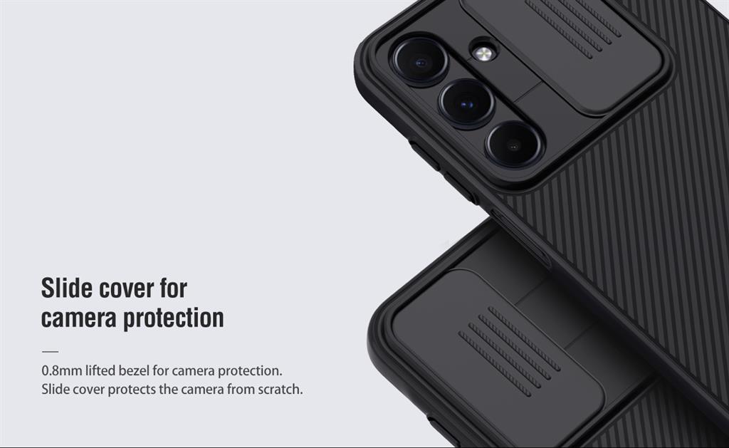 Samsung Galaxy A16 4G / Galaxy A16 5G Nillkin camshield hátlap tok (Kék)