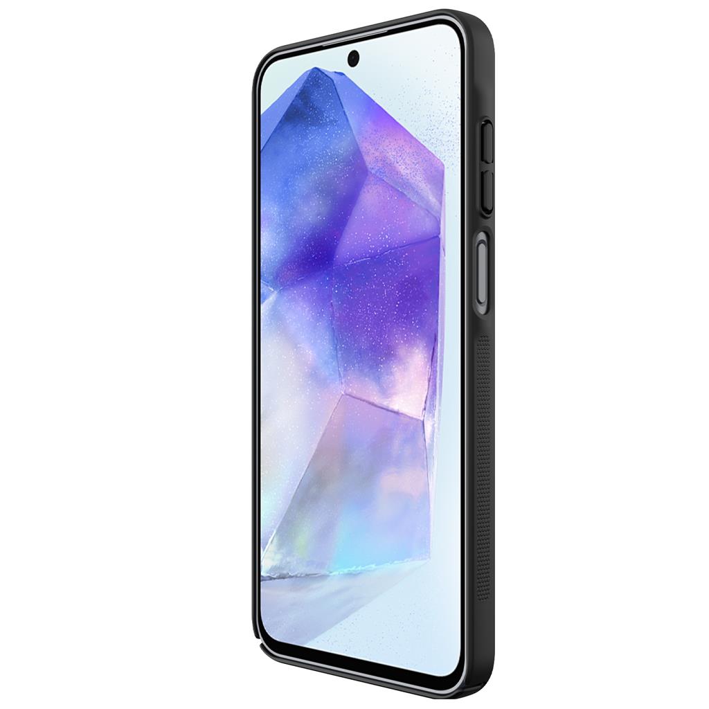 Samsung Galaxy A16 4G / Galaxy A16 5G Nillkin Super frosted strapabíró hátlap tok (Fekete)