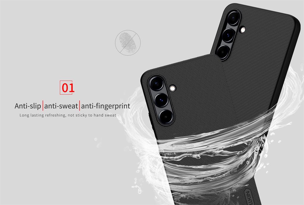 Samsung Galaxy A16 4G / Galaxy A16 5G Nillkin Super frosted strapabíró hátlap tok (Kék) 10