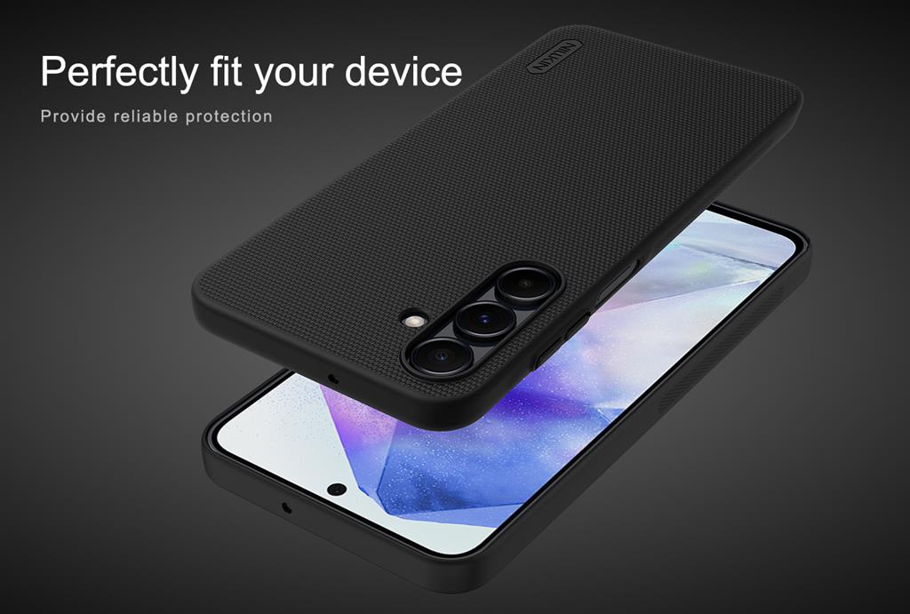 Samsung Galaxy A16 4G / Galaxy A16 5G Nillkin Super frosted strapabíró hátlap tok (Kék) 12