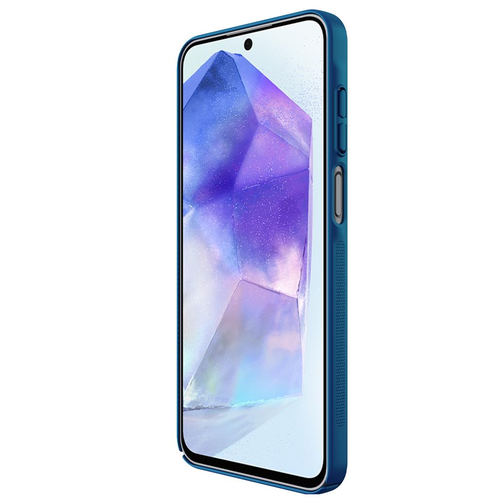 Samsung Galaxy A16 4G / Galaxy A16 5G Nillkin Super frosted strapabíró hátlap tok (Kék) 2