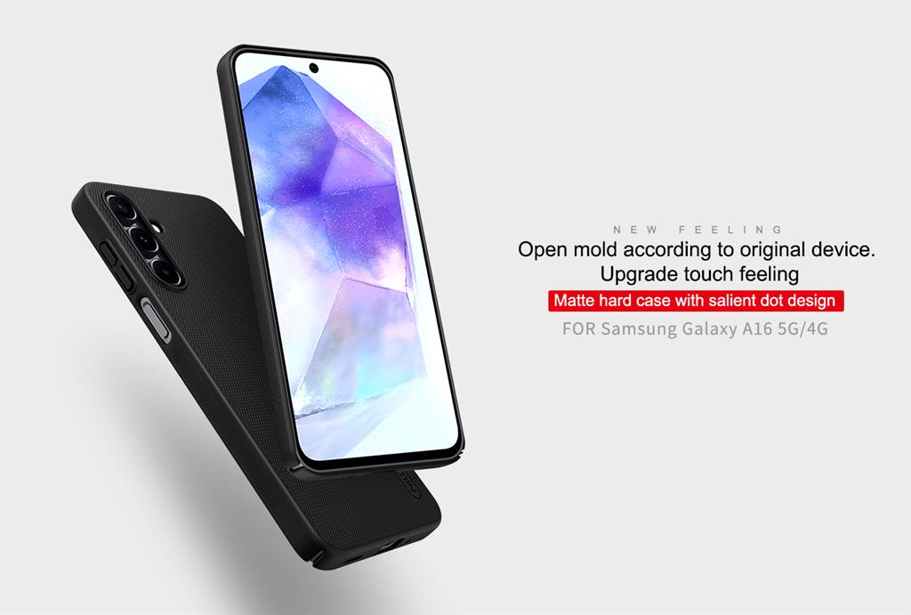Samsung Galaxy A16 4G / Galaxy A16 5G Nillkin Super frosted strapabíró hátlap tok (Kék) 4
