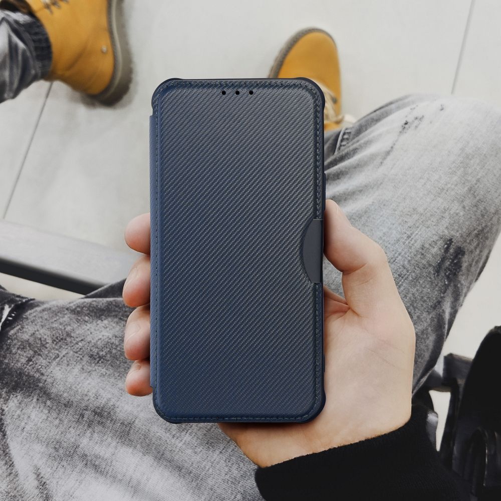Samsung Galaxy A16 4G / Galaxy A16 5G Razor mágneses ütésálló notesz tok (Kék)