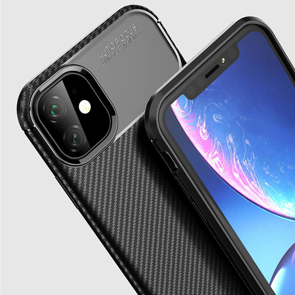 Samsung Galaxy A16 4G / Galaxy A16 5G Tel Protect carbon elite hátlap tok (Fekete)