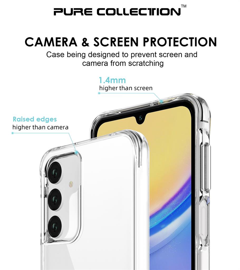 Samsung Galaxy A16 4G / Galaxy A16 5G TOKO Pure hátlap tok (Átlátszó)