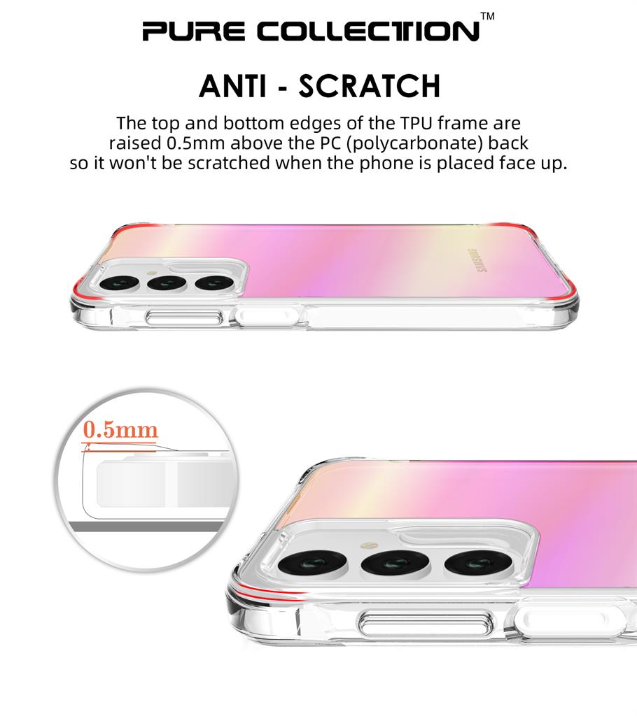 Samsung Galaxy A16 / Galaxy A26 / Galaxy A17 Carbon Premium hátlap tok (Rózsaszín)