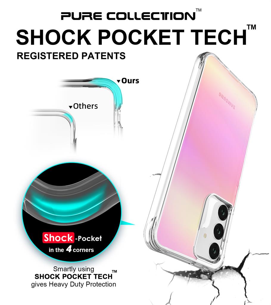 Samsung Galaxy A16 / Galaxy A26 / Galaxy A17 Carbon Premium hátlap tok (Rózsaszín)