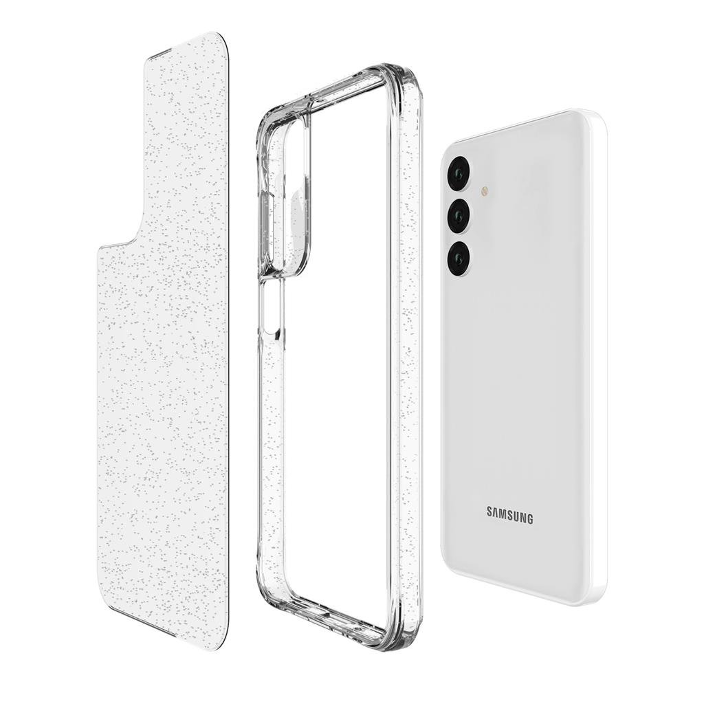 Samsung Galaxy A16 / Galaxy A36 5G TOKO Pure Glitter hátlap tok (Ezüst)