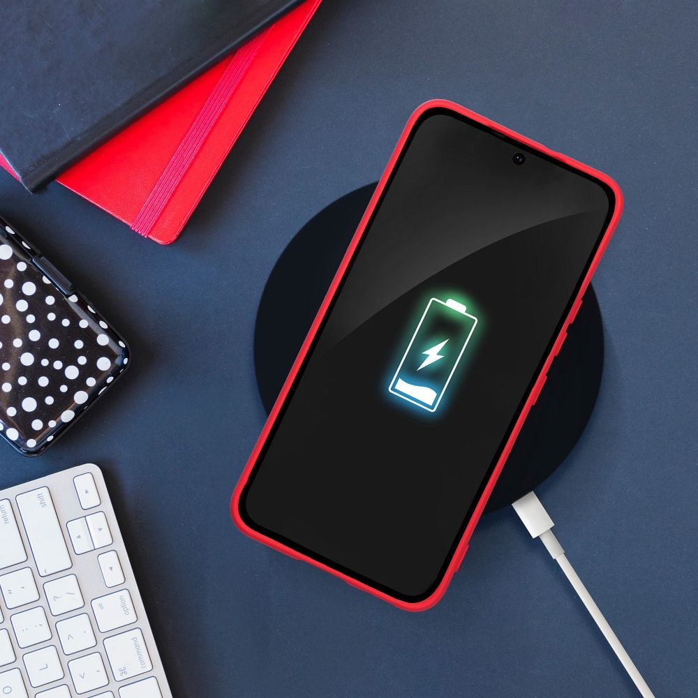 Samsung Galaxy A17 5G silicone hátlap tok (Narancs)