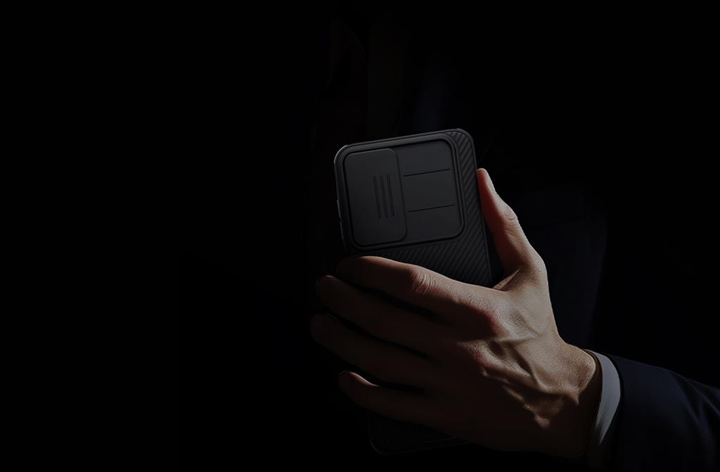 Samsung Galaxy A17 Nillkin camshield armor hátlap tok (Fekete)