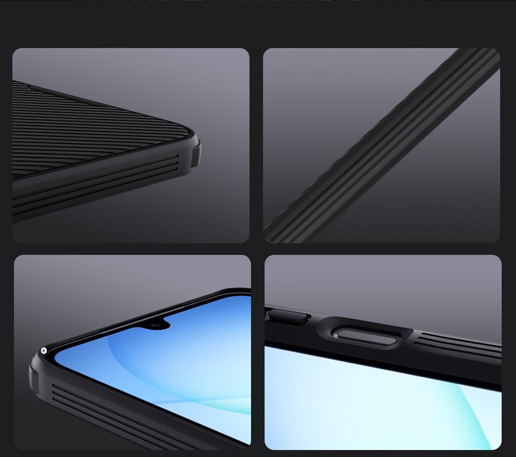 Samsung Galaxy A17 Nillkin camshield armor hátlap tok (Fekete)