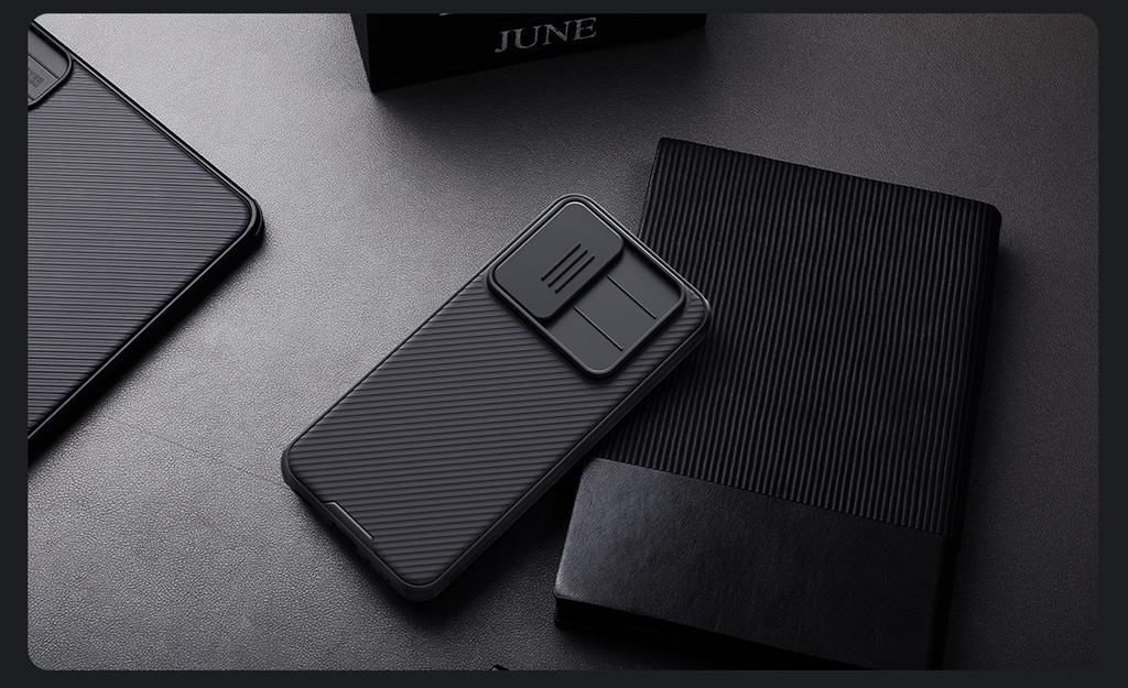 Samsung Galaxy A17 Nillkin camshield armor hátlap tok (Fekete)